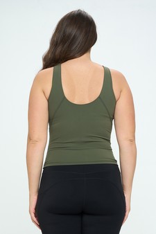 Women’s Body Mold Buttery Soft Full-Length Activewear Tank (XL only) style 3