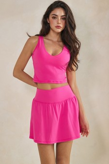 ETA 05/28/26 - Buttery Soft Activewear Top & Skort Set
