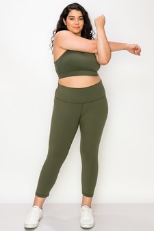 Women's Buttery Soft Capri Activewear Leggings style 5