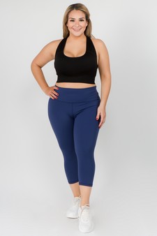 Women's Buttery Soft Capri Activewear Leggings style 4