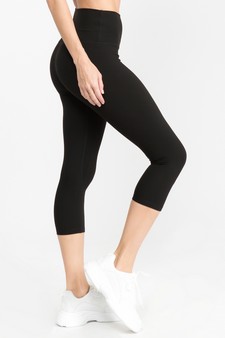 Women's Buttery Soft Capri Activewear Leggings (Medium only) style 2