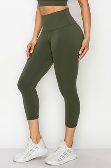 Women's Buttery Soft Capri Activewear Leggings style 2