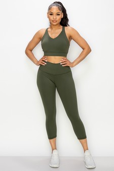 Women's Buttery Soft Capri Activewear Leggings style 5