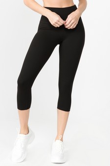 Women's Buttery Soft Capri Activewear Leggings style 4