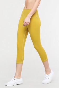 Women's Buttery Soft Capri Activewear Leggings style 2