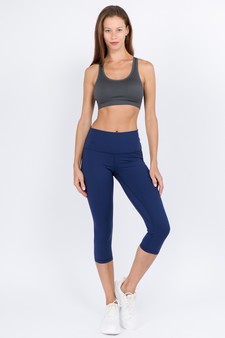 Women's Buttery Soft Capri Activewear Leggings style 5