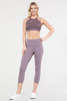 Women's Buttery Soft Capri Activewear Leggings style 6