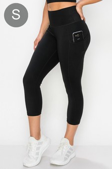 Women's Buttery Soft Activewear Capri Leggings with Pockets (Small only)