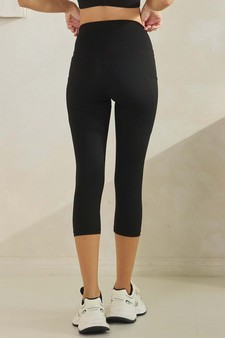 Women's CloudFlex Capri Activewear Leggings with Pockets style 2