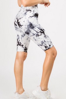 Tie Dye High Waist Buttery Soft Active Biker Shorts style 2