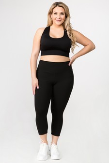 Women's Buttery Soft Capri Activewear Leggings style 5