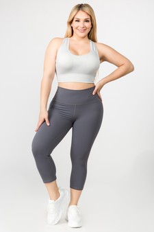 Women's Buttery Soft Capri Activewear Leggings style 4