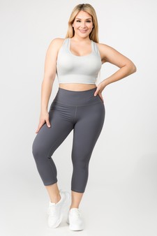 Women's Buttery Soft Capri Activewear Leggings style 5