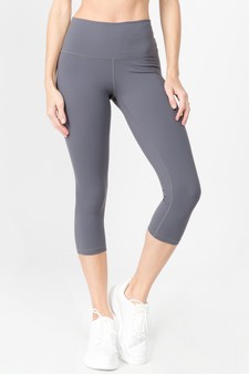 Women's Buttery Soft Capri Activewear Leggings style 4