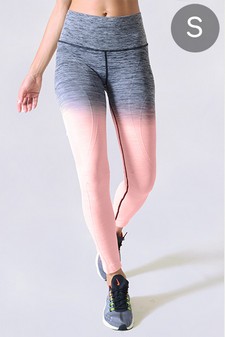Women's Gradient Ombre Print Compression Activewear Leggings (Small only)