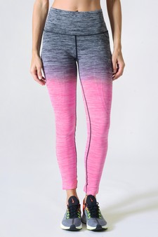 Women's Gradient Compression Ombre Activewear Leggings style 6