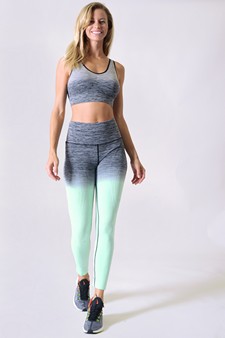 Women's Gradient Compression Ombre Activewear Leggings style 2