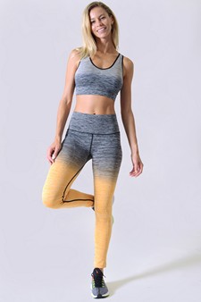 Women's Gradient Compression Ombre Activewear Leggings style 2