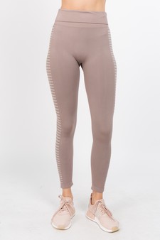 Women's Flex Stripe Active Wear Leggings style 2
