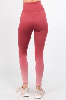 Women's Dip Dye High Rise Activewear Leggings style 4
