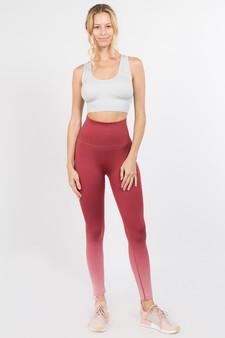 Women's Dip Dye High Rise Activewear Leggings style 6