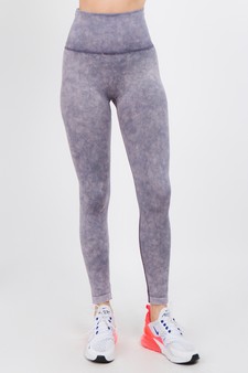 Women's High Waist Acid Wash Activewear Leggings style 3