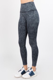 Women's High Waist Acid Wash Activewear Leggings style 2