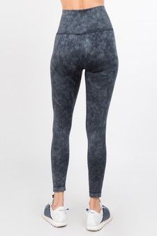 Women's High Waist Acid Wash Activewear Leggings style 3