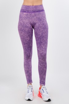 Women's High Waist Acid Wash Activewear Leggings style 3