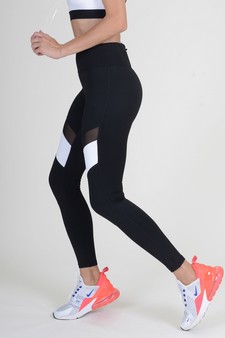 Women's Colorblock Mesh Performance Leggings style 2