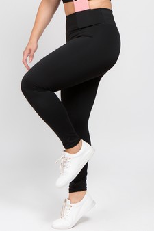 Women's Active Wear Leggings w/ Hidden Waistband Pocket style 2
