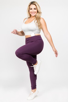 Women's Active Wear Leggings w/ Hidden Waistband Pocket style 4