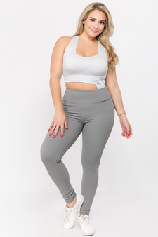 Women's Active Wear Leggings w/ Hidden Waistband Pocket style 4