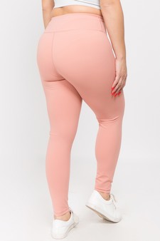 Women's Active Wear Leggings w/ Hidden Waistband Pocket (XXL only) style 3