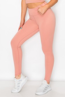 Women's Active Wear Leggings w/ Hidden Waistband Pocket style 2