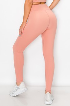 Women's Active Wear Leggings w/ Hidden Waistband Pocket style 3