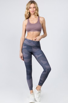 Women's Camo Print Activewear Leggings with Hidden Pocket style 4