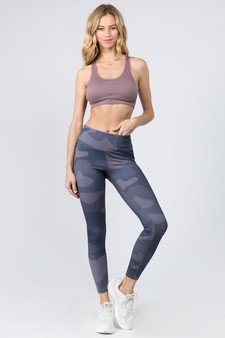 Women's Camo Print Activewear Leggings with Hidden Pocket style 5