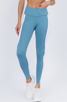Women's Triple Color Block Activewear Leggings style 2