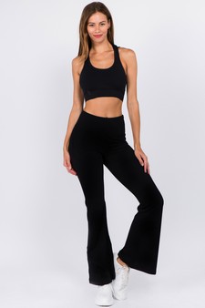 Women's High Rise Flare Yoga Activewear Pants style 4
