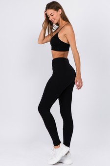 Women's High Rise Moto Activewear Leggings style 3