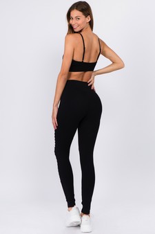 Women's High Rise Moto Activewear Leggings style 4