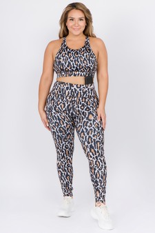 Women's Leopard Print Activewear Set