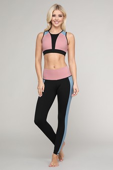 Women's Color Block Detail Activewear Leggings style 5