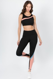 Women's Color Block Detail Activewear Leggings style 5