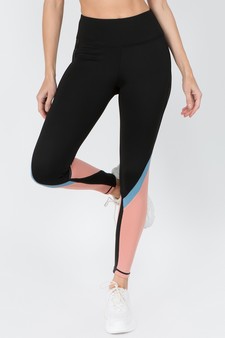 Women's Color Block Detail Activewear Leggings