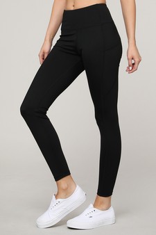 Women's High Waist Tech Pocket Activewear Leggings (XS only) style 2