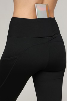 Women's High Waist Tech Pocket Activewear Leggings (XS only) style 5