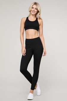 Women's High Waist Tech Pocket Activewear Leggings (XS only) style 6