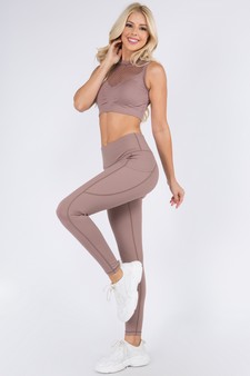 Women's High Waist Tech Pocket Activewear Leggings style 5